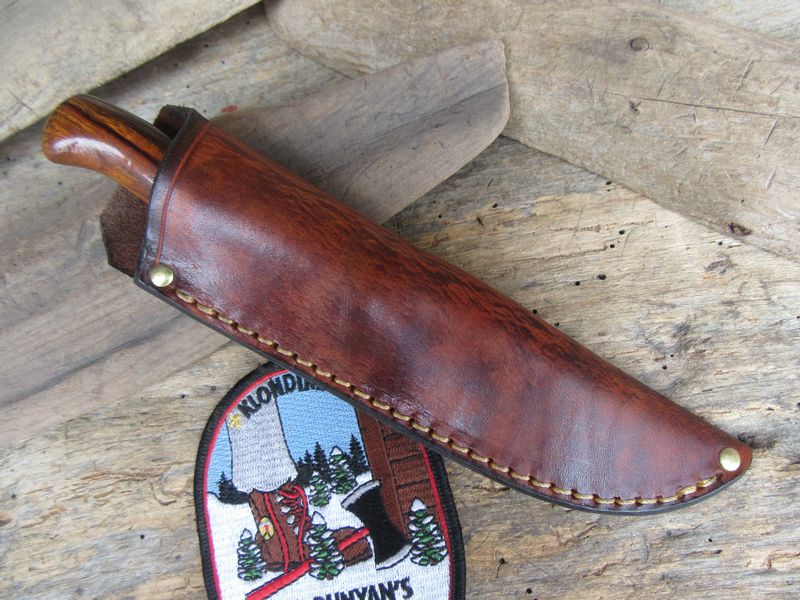 J.Behring Handmade Stainless MI drop point trout knife 