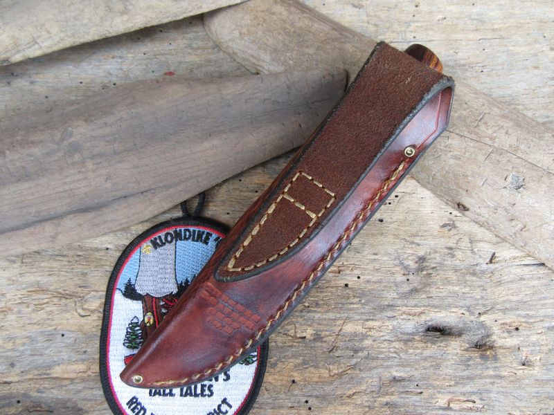 J.Behring Handmade Stainless MI drop point trout knife 