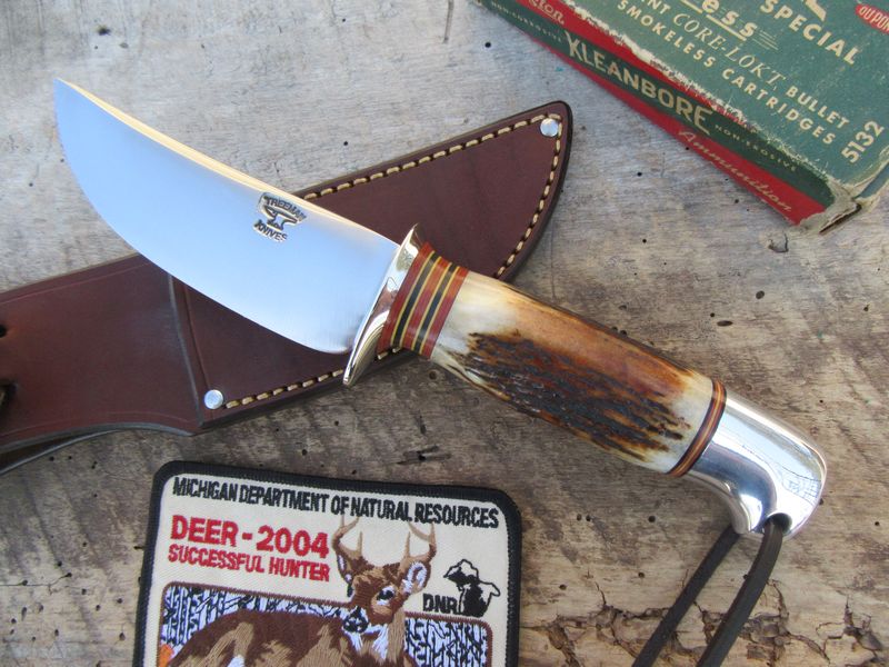Treeman Knives Stag Aluminum Michigan Hunter