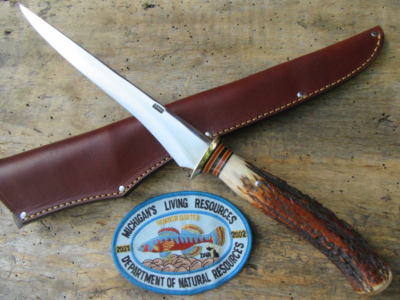 J.Behring Handmade Stainless Steel Filet Knife