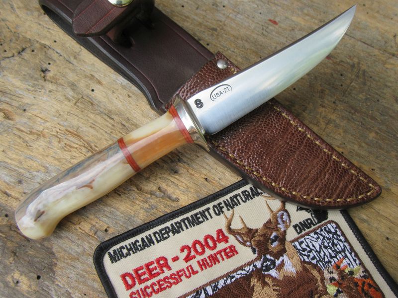 J.Behring Handmade Stainless Steel Michigan Trout Knife