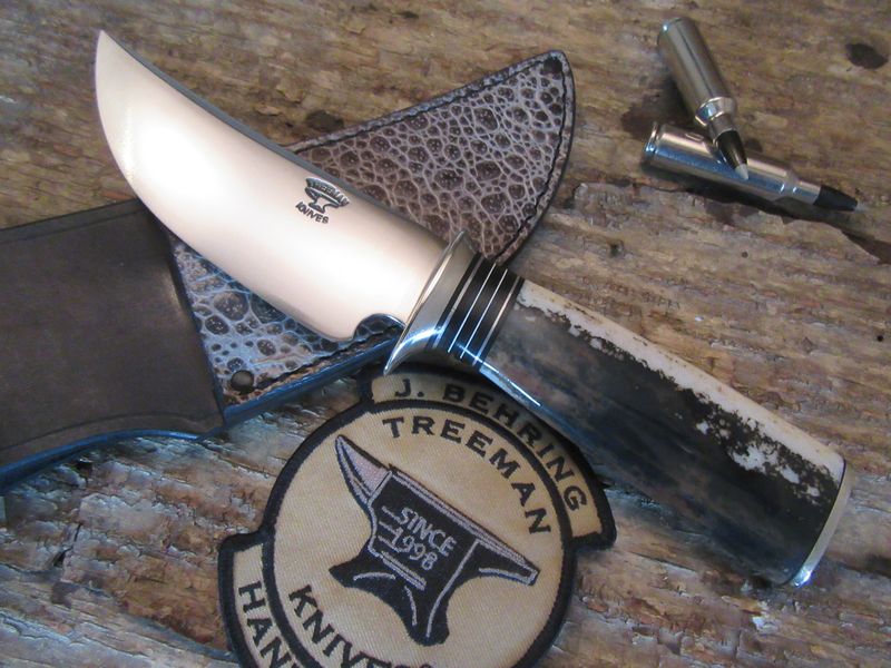                                                   Treeman Knives Ivory Fox River Hunter 