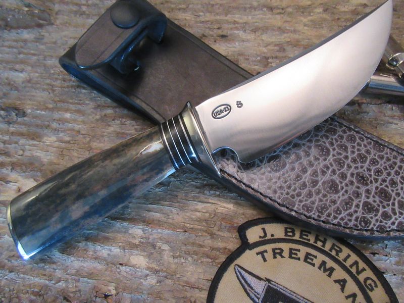                                                   Treeman Knives Ivory Fox River Hunter 