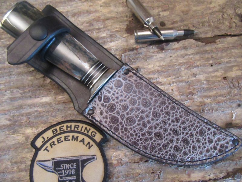                                                   Treeman Knives Ivory Fox River Hunter 