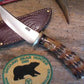 J.Behring Handmade Stainless Finger Grip Stag Deer & Trout