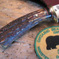 J.Behring Handmade Stainless Finger Grip Stag Deer & Trout