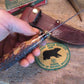 J.Behring Handmade Stainless Finger Grip Stag Deer & Trout