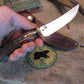 J.Behring Handmade Stainless Finger Grip Stag Deer & Trout