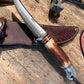 Treeman Trout & Bird 3 3/4" Blade AEB-L Stainless Stag Aluminum
