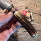 J. Behring Handmade Deer & Trout Sambar Stag Brass
