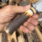 J. Behring Handmade Special lHunter Red Stag AEB-L Stainless