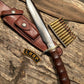 Randall Vintage 1970s Model 1-8 Fighter Johnson sheath Wood finger grip handle