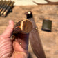 J. Behring Handmade Model 1-7  Fighter Red Stag Mammouth Butt Cap Shark Sheath