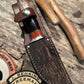 Treeman Iron Mountain Hunter Hammer mark Horse Hide Ivory Butt  Giraffe Sheath