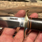 Randall Model 1-8 Green Linen Low S stamp  Johnson rough back sheath 2 tone stone Rare !