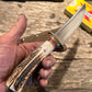 J. Behring Handmade  Badd Ass Huron Hunter Sambar Stag DBL Guard