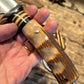 J. Behring DBL Skull fighter 7" NS Finger grip Stag Shark Sheath