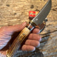 J. Behring Handmade Deer & Trout Sambar Stag Brass