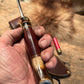 J. Behring Handmade Woodcraft 5 1/2" Blade Horsehide Crotch stag