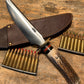 Treeman Model 1 Fighter .250 thick Stag DBL brass guard .