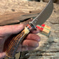 J. Behring Handmade Stainless Skinner Primo Stag