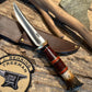 J. Behring Scagel Style Stainless Deer & Trout Horse Hide crown Stag