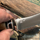 Treeman 4 1/4" AEB-L Stainless Woody 120 Year old German Red Stag Ivory cap Giraffe sheath