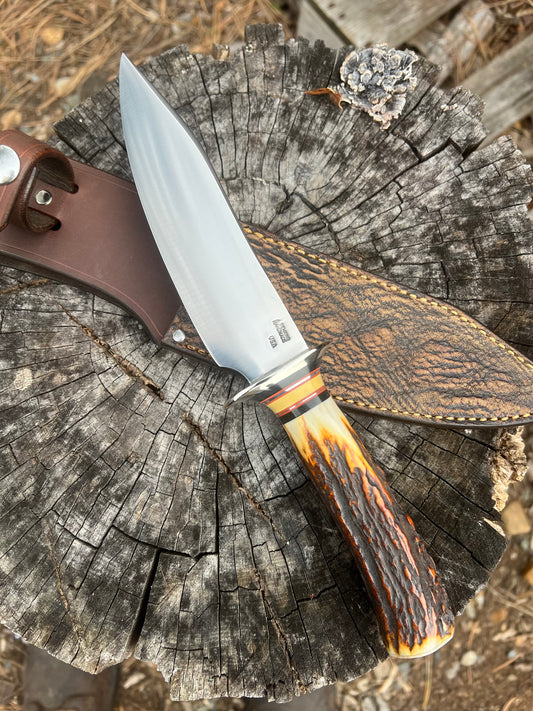 J. Behring Handmade Special lHunter Red Stag AEB-L Stainless