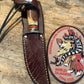 Treeman Trout & Bird 3 3/4" Blade AEB-L Stainless Stag Aluminum