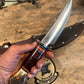 Treeman Fighter Horsehide Crotch stag Elephant ear sheath