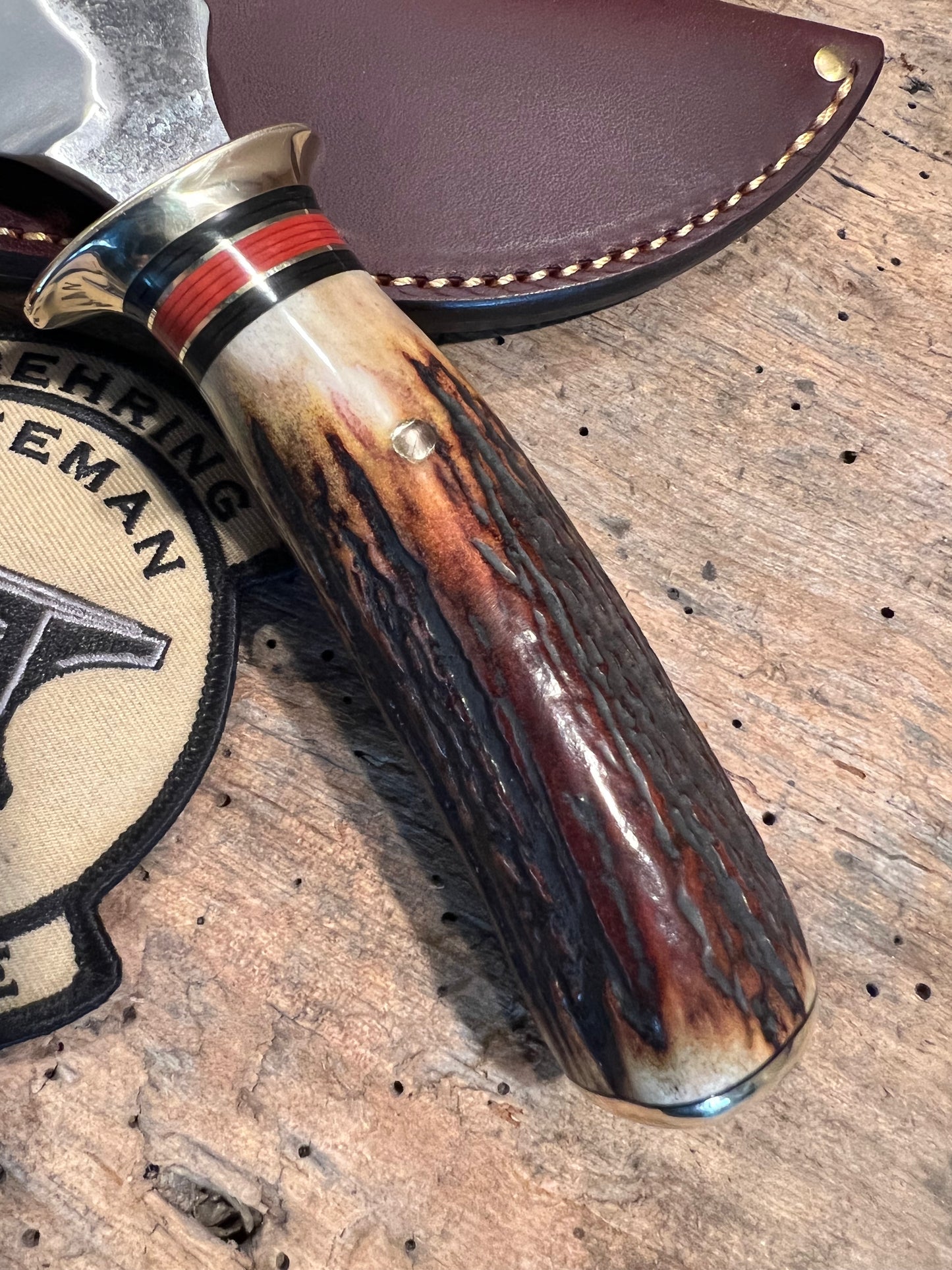 Treeman Alaskan Hunter Hammermark Red Stag Pouch sheath