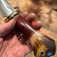 J. Behring Handmade Woodcraft 5 1/2" Blade Horsehide Crotch stag