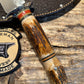 J. Behring Handmade Camp Fighter hammer mark Stag/Stag NS Shark