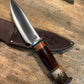 J. Behring  Handmade Special Hunter  AEB_L Stainless Horsehide Crown Stag