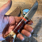J. Behring Handmade Caper Horsehide crotch Stag Giraffe Sheath