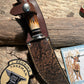 Treeman 4 1/4" AEB-L Stainless Woody 120 Year old German Red Stag Ivory cap Giraffe sheath