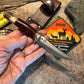 J. Behring Old School Horse Hide Stag Ox  Stainless Trout Knife