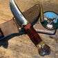 J. Behring Handmade Caper Horsehide crotch Stag Giraffe Sheath