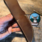 J. Behring Handmade Caper Horsehide crotch Stag Giraffe Sheath
