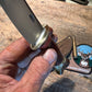 J. Behring Handmade Caper Horsehide crotch Stag Giraffe Sheath