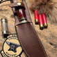 J. Behring Handmade Woodcraft 5 1/2" Blade Horsehide Crotch stag